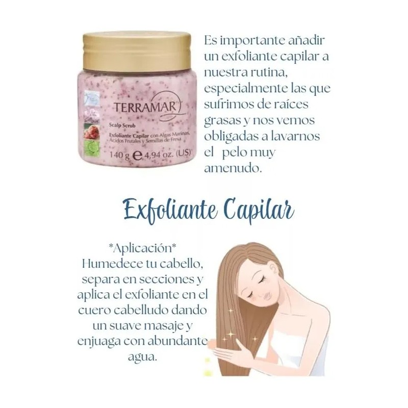 Exfoliante Capilar Con Semillas De Fresa. Terramar