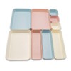 Backerysupply Set Of 12 Beige Color Plastic Desk Drawer Organizers