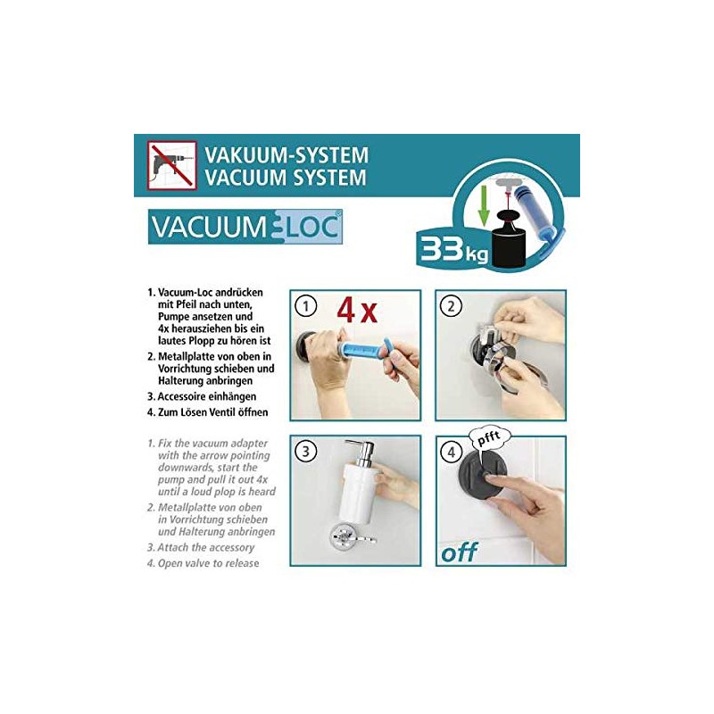 WENKO Vacuum-Loc® Wandhaken Duo Capri