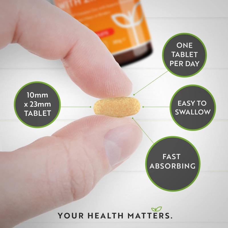 Vitamin C and Zinc Tablets - High Strength Vitamin C