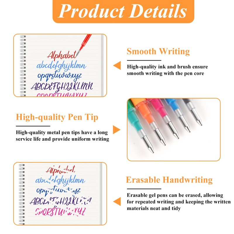 0.7 mm Erasable Gel Ink Pen Refills Compatible with Frixion