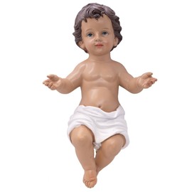 VILLAGE GIFT IMPORTERS 11.5" Nativity Baby Jesus | Christ Child for Creche | Christmas Figurine for Manger Scene | Spiritual Holiday Decoration for Indoor Use | Place on Table or Under Tree