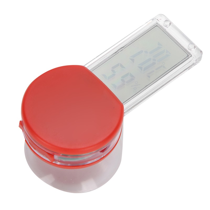 Reptile Terrarium Thermometer Hygrometer Digital Display Pet Tank Temperature GaugeRed