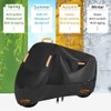 Waterproof Oxford Motorcycle Cover Ride Year-Round 2. Front and Rear