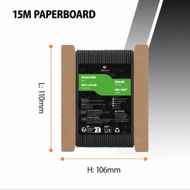 Abma Cord Paracord 2mm 15m 100% Nylon Rope 1 Strand Type I Parachute Cord - Max. 45kg (100lbs) - Black