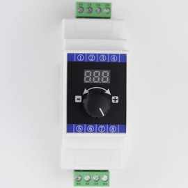 Taidacent Din Rail Type RS485 Modbus RTU PLC Control 0-20mA 4-20mA Signal Generator Current Signal Generator DC24V Adjustable Valve Analog Current Simulator with Display (RS485 4-20mA Output)