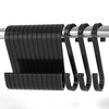 LISOPO S Hooks, Pack of 12 S Hooks Black S-Hook