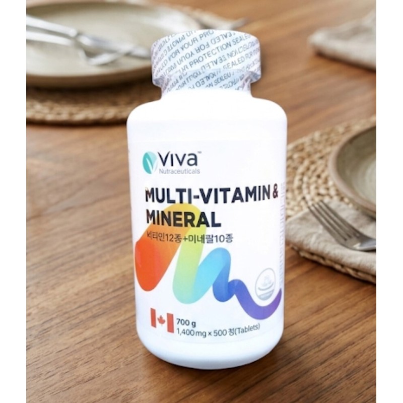 VIVA multivitamin mineral 700mg 500 tablets comprehensive nutritional supplement e