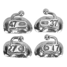 40pcs 2nd Molar Single Buccal Tube 0.022in Reduced Oral Friction Molar Single Buccal Tube