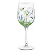 NymphFable Daisy Lavender Bee Hand-Painted Wine Glass for Her, 15