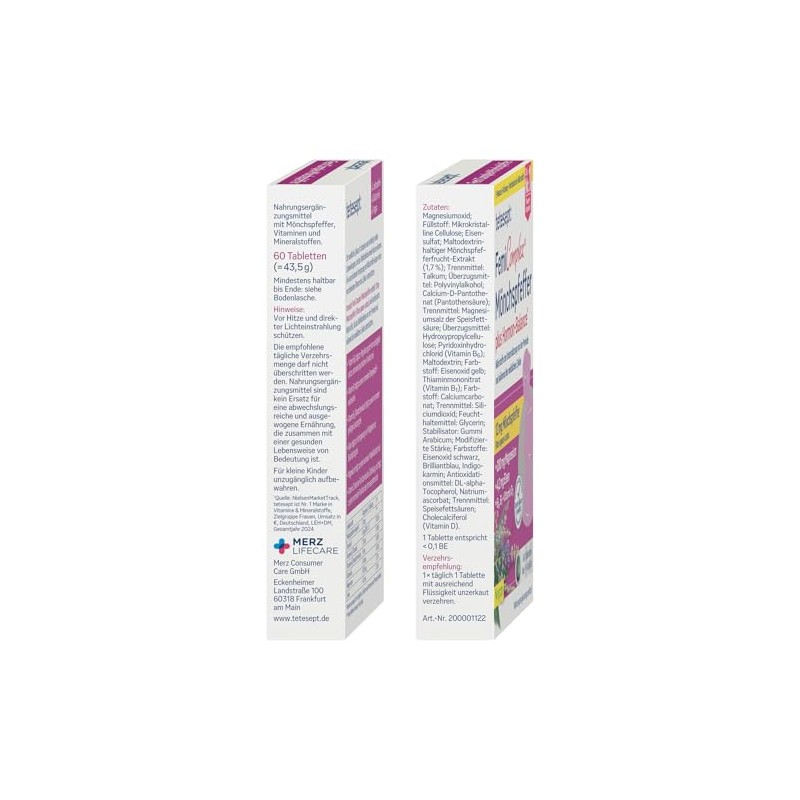 tetesept Femi Complex Monk Pepper - 3 × 60 Tablets