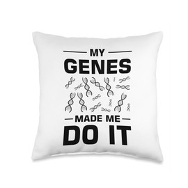 Dna Test Genetic Testing Crispr Microbiology Throw Pillow