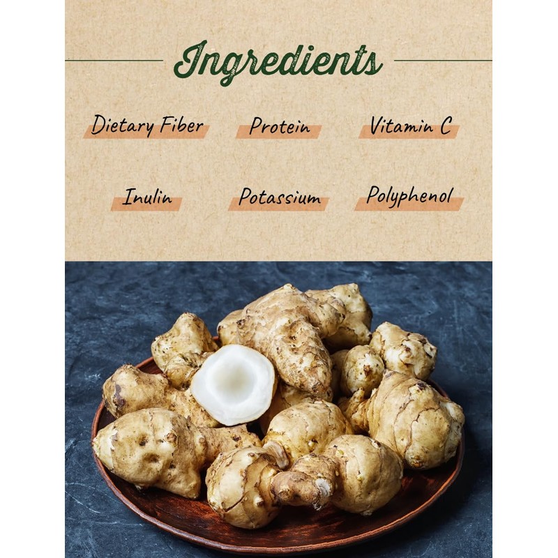 (8oz) Farmer Queen Roasted Jerusalem Artichoke Helianthus Tuberosus Rich Inulin
