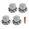 Electroplated Wheel Hub Cover 4 pc Replacement for Tire Accessories