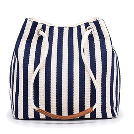 Bydenwely Womens Canvas Summer Tote Bags Small Medium Beach Bag Shoulder Bag Daily Working Handbag