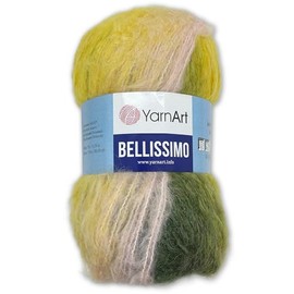 Frida's Wollhaus YarnArt 150 g Bellissimo Knitting Yarn Wool Mohair Fluffy 21 Colours (1410 | 8681338535062)