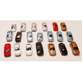 Car Model, Mini Car, Model Car, Diorama, Car Model, Painted Car, Railway Model, City Model, Landscape Model, Toy, DIY Decoration(1:100 Set of 20)