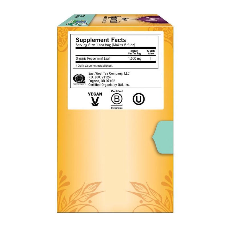 Yogi Purely Peppermint Tea 16BAGS NET WT 0.85OZ (24G)