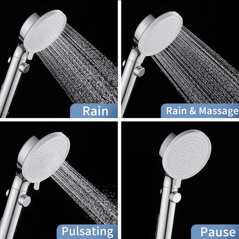 DOILIESE Shower Head with Handheld Shower Head with ON/Off Switch,