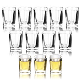 RUCKAE 12-Pack Heavy Base Shot Glasses,2-Ounce Clear Shot Glasses Set