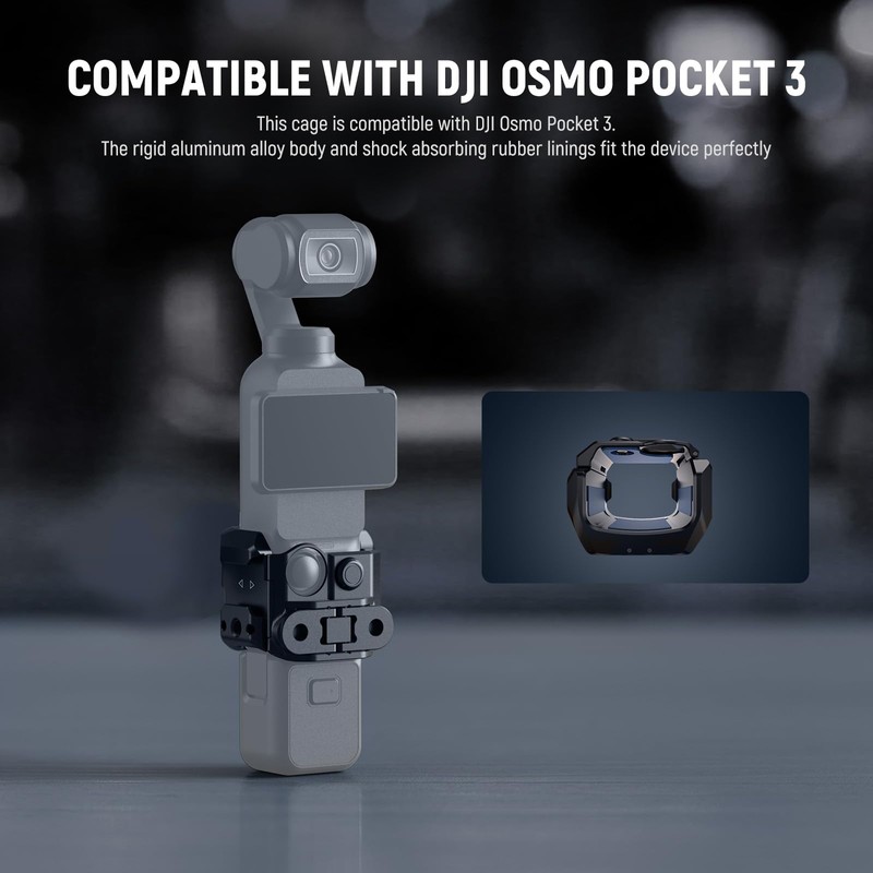 Neewer Pocket 3 Cage, Aluminum Alloy Gimbal Camera Video Recording