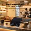 Small Digital Scale with Timer,3kg/0.1g,Food Measuring Scoop Scale,High Precision Digital