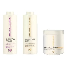 Marcel Carre Shampoo Color Acondiciona Lt Mascarilla 500 3pz