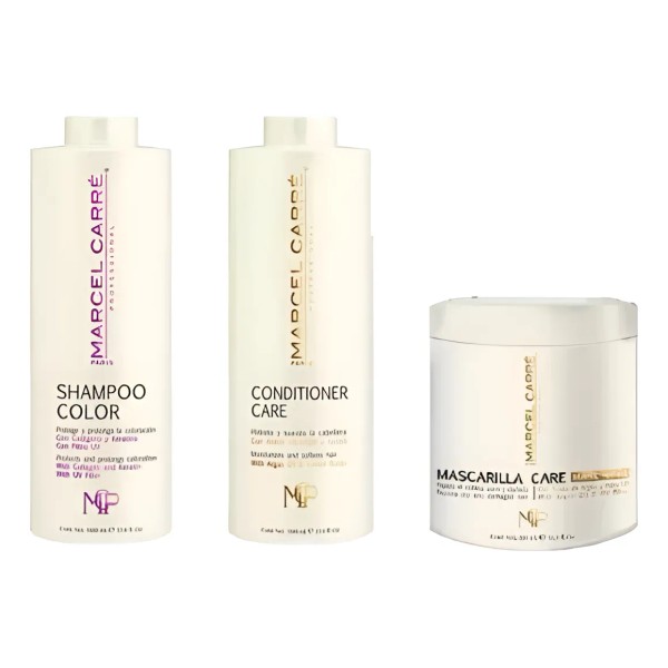 Marcel Carre Shampoo Color Acondiciona Lt Mascarilla 500 3pz