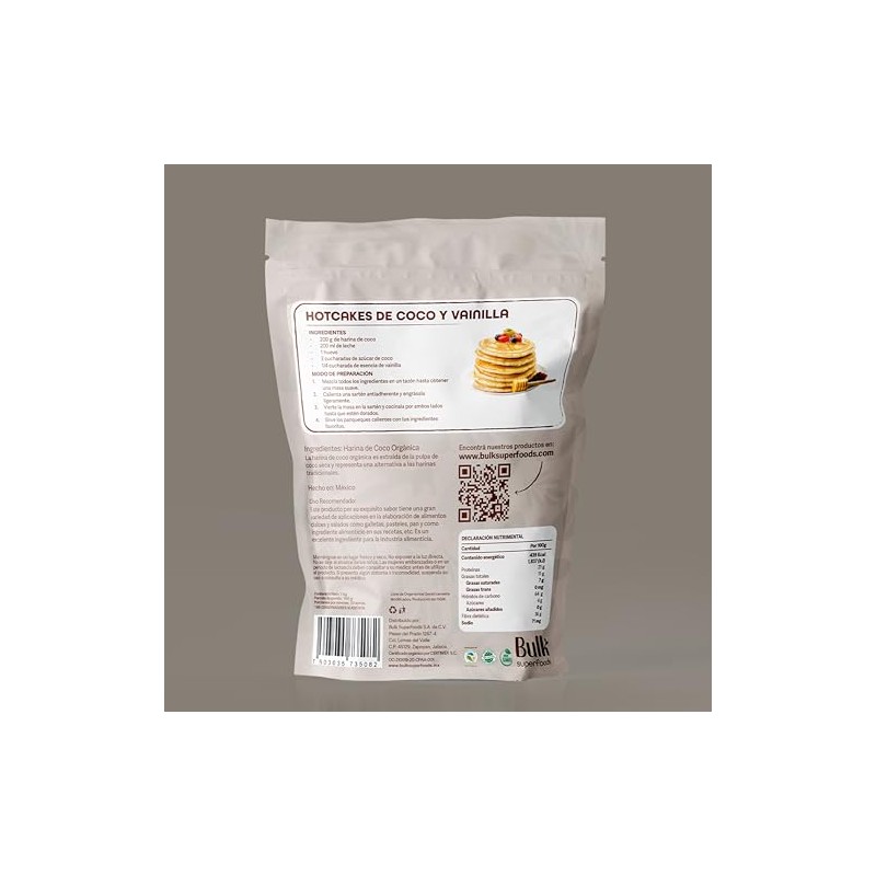 BULK SUPERFOODS Harina de Coco 1 kg |- 100% Natural