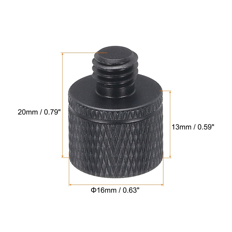 QUARKZMAN Microphone Stand Adapter 1/4 Female to M8 Male Camera