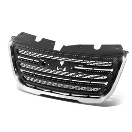 Factory OE Style Front Grill Bumper Grille Compatible with GMC Terrain 2016-2017, Matte Black with Chrome Frame