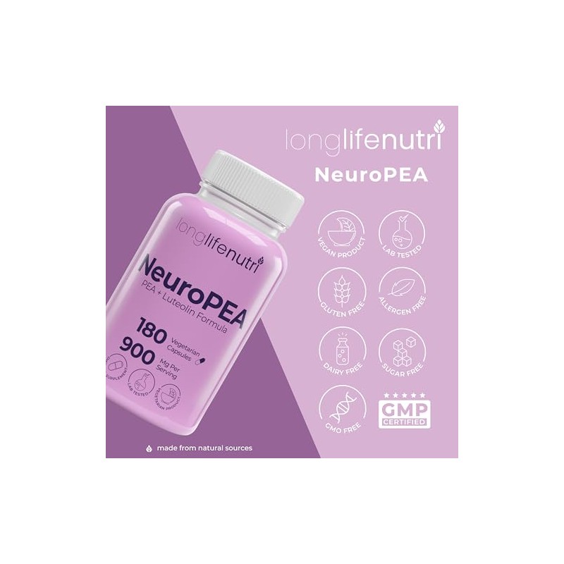 Longlifenutri Neuropea (Palmitoiletanolamida + Luteolina 800 Mg/100 Mg):