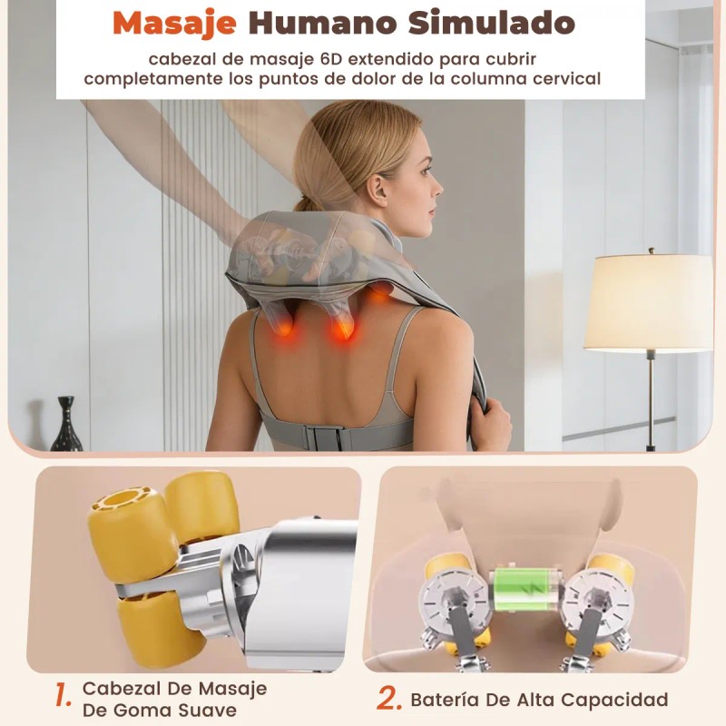 Masajeadores Electricos Para Cuello Hombros Espalda Portátil