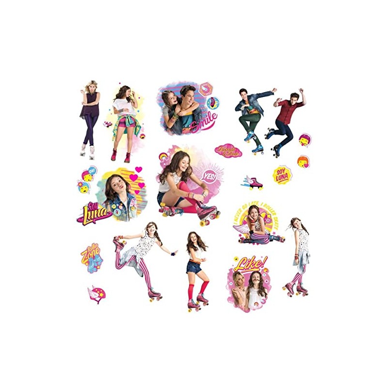 SOY LUNA Repositionable Vinyl Stickers – 4 Sheets Stickers 45.72
