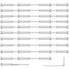 CKE 40 Pack Invisible Cable Railing Kit 1/8" Swage Tensioner