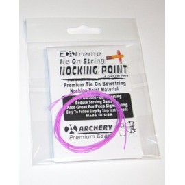 Archery TIE ON - BOWSTRING NOCKING NOCK POINT - (Assorted Colors) (PURPLE)