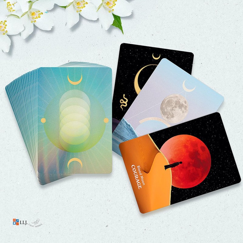 I.I.J Oracle Card, Moon Ology, Message, Oracal, Japanese Version, Affirmation,