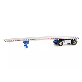 Sword Precision Scale Models East 48 Ft Flatbed Trailer w/ Straps, Hooks & Chains - 1/50 - Sword #SW2020