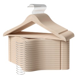 StorageWorks Clothes Hanger 30 Pack, Wooden Coat Hangers for Shirts, Jackets, Pants, Suits, Sweaters, Lotus Wood