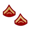 USMC Gold on Red Chevron, Male, Lance Corporal L/Cpl