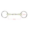 Fabater Ring Snaffle, Stainless Steel Rubber Roller Mouth Snaffle, Apple