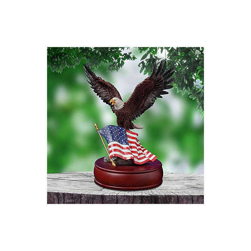 The San Francisco Music Box Company American Eagle Muscial Figurine