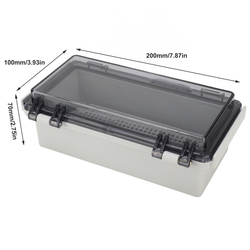 7.9x3.9x2.8 Inch Outdoor Electrical Box IP67 Waterproof Plastic Electrical Junction