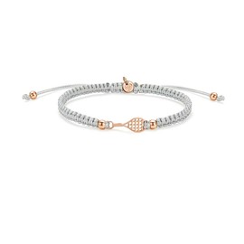 SAILBRACE Bracelet Rose Tennis Grey Braid