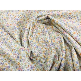 Liberty Floral Fabric Kids Fabric Patchwork Work and Crafts Mauve Mustard Yellow 1 m x 150 cm