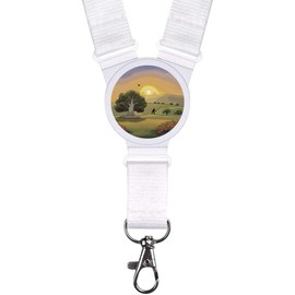 'Bigfoot Spotted in a Serene Field' Neck Strap/Lanyard (LY00032291)