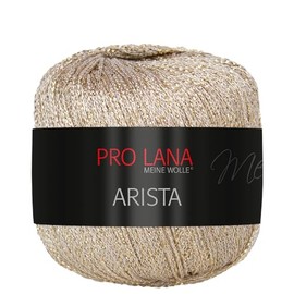 Frida's Wollhaus Pro Lana 25 g Arista Crochet Yarn Effect Yarn Glitter Yarn Lurex Yarn Soft 12 Colours (302 | Light Gold)