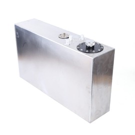 17 Gallon Street Rod Aluminum Fuel Cell Tank, Marine Fuel Tank with Sending Unit Level Sender Racing Drift Fuel Cell Tank Gas Tank for Street Truck, Jeep, Boat