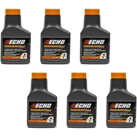 (New) 6 Pack Echo Oil 2.6 oz Bottles 2 Cycle Mix for 1 Gallon - Power Blend 6450001G fits 6450001G Replaces 6450001 Perfect for Your Lawn Mower