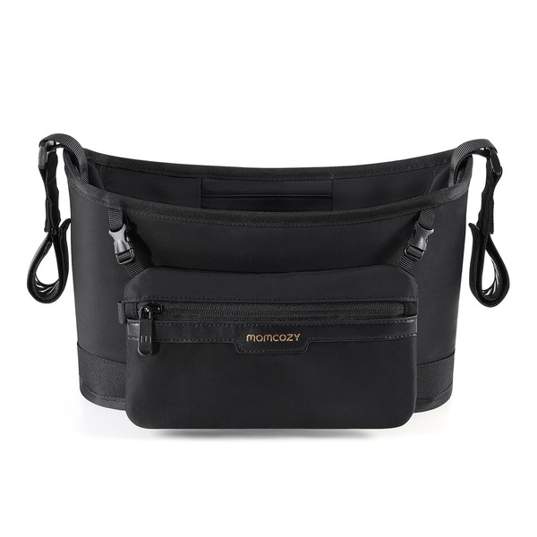 Momcozy Universal Stroller Organizer | Minimalist Caddy with 2 Insulated
